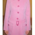 Пальто женское, розовое