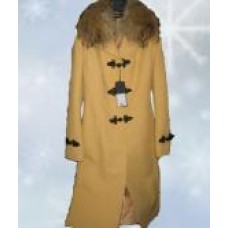Пальто женское, желтое