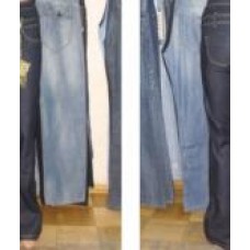 Женские джинсы, синие клеш