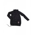 Олимпийка детская велюровая черного цвета с вышивкой