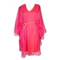 Платье Apart ярко-розовое со вшитой накидкой