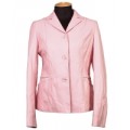 Пиджак однобортный розовый на пуговицах